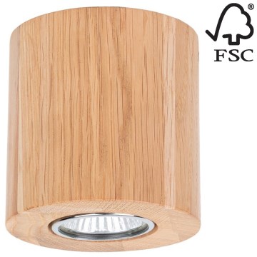 Plafoniera WOODDREAM 1xGU10/6W/230V - certificato FSC