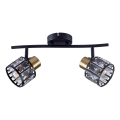 Plafoniera ZAHARA 2xE27/10W/230V nera
