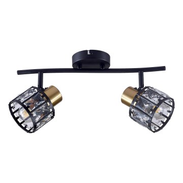 Plafoniera ZAHARA 2xE27/10W/230V nera