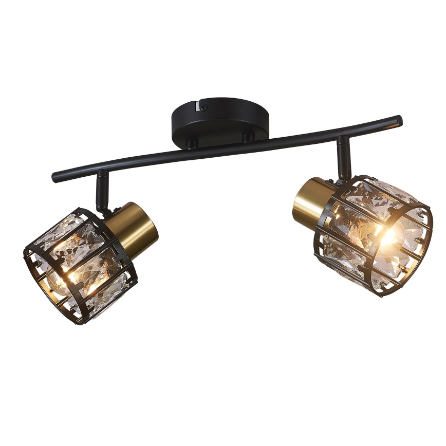 Plafoniera ZAHARA 2xE27/10W/230V nera