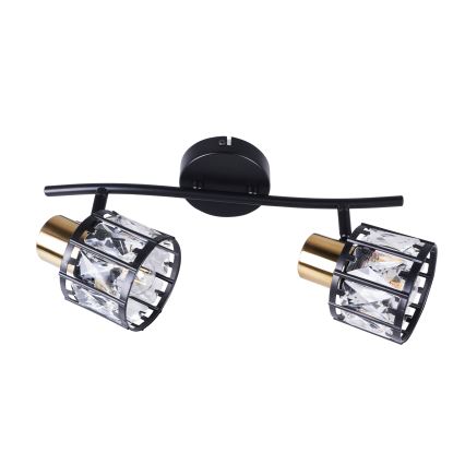 Plafoniera ZAHARA 2xE27/10W/230V nera
