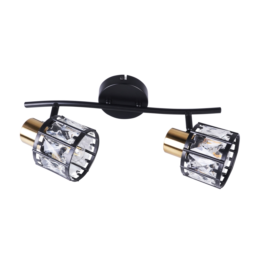 Plafoniera ZAHARA 2xE27/10W/230V nera