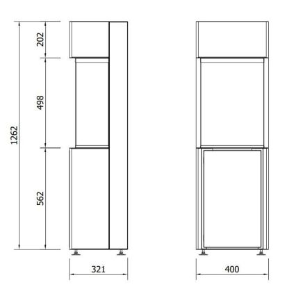 Planika - Caminetto BIO con telecomando 126,2x40 cm 3,5kW/230V nero