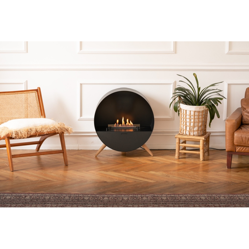 Planika - Caminetto BIO con telecomando 72,6x65 cm 2,5kW/230V nero