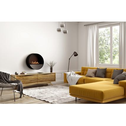 Planika - Caminetto BIO con telecomando 72,6x65 cm 2,5kW/230V nero