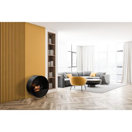 Planika - Caminetto BIO con telecomando 72,6x65 cm 2,5kW/230V nero