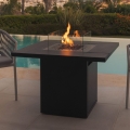 Planika - Caminetto a gas da esterno 79,7x90 cm 10kW 1xAAA nero + copertura di protezione