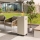 Planika Faro GAS - Caminetto a gas da esterno 142x36 cm 8kW bianco + coperchio di protezione