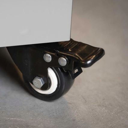 Planika Faro GAS - Caminetto a gas da esterno 142x36 cm 8kW bianco + coperchio di protezione