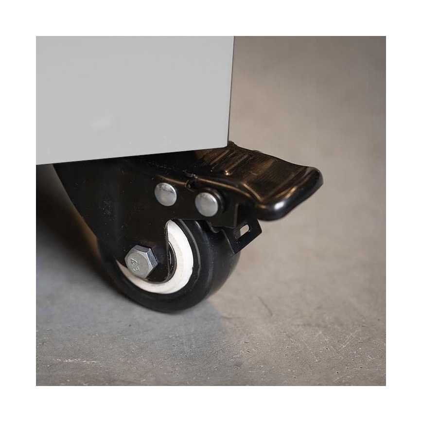 Planika Faro GAS - Caminetto a gas da esterno 142x36 cm 8kW bianco + coperchio di protezione