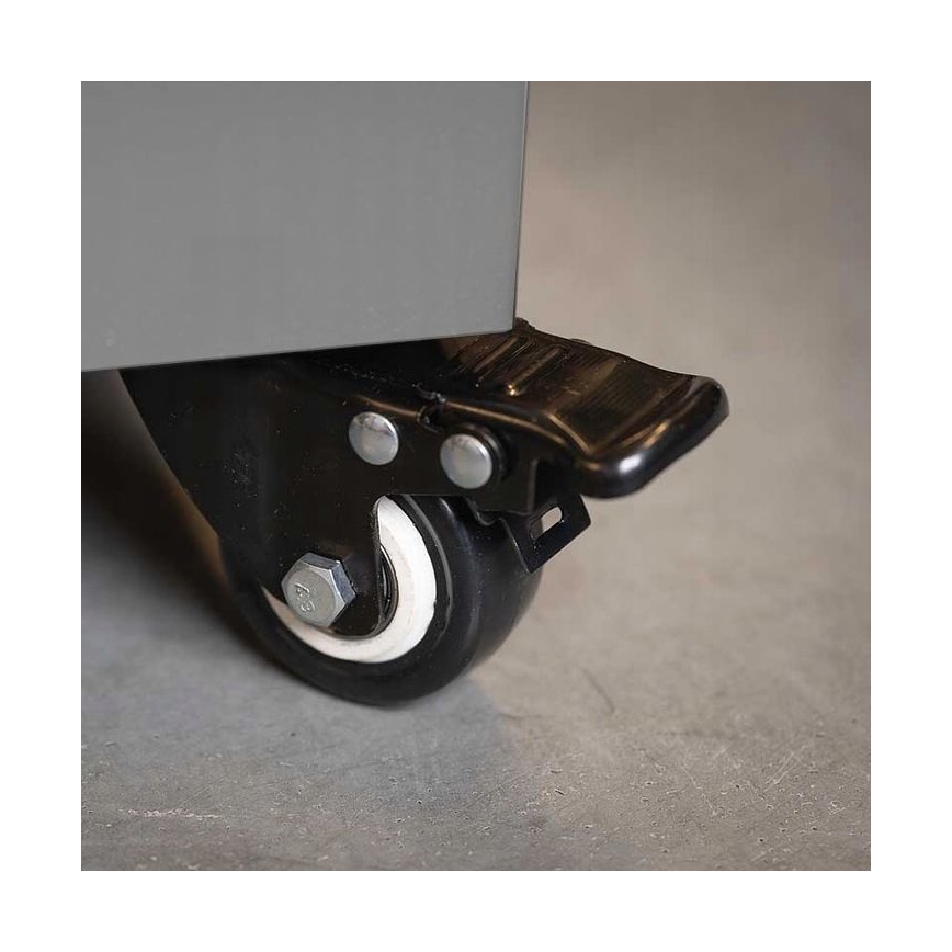 Planika Faro GAS - Caminetto a gas da esterno 142x36 cm 8kW grigio + coperchio di protezione