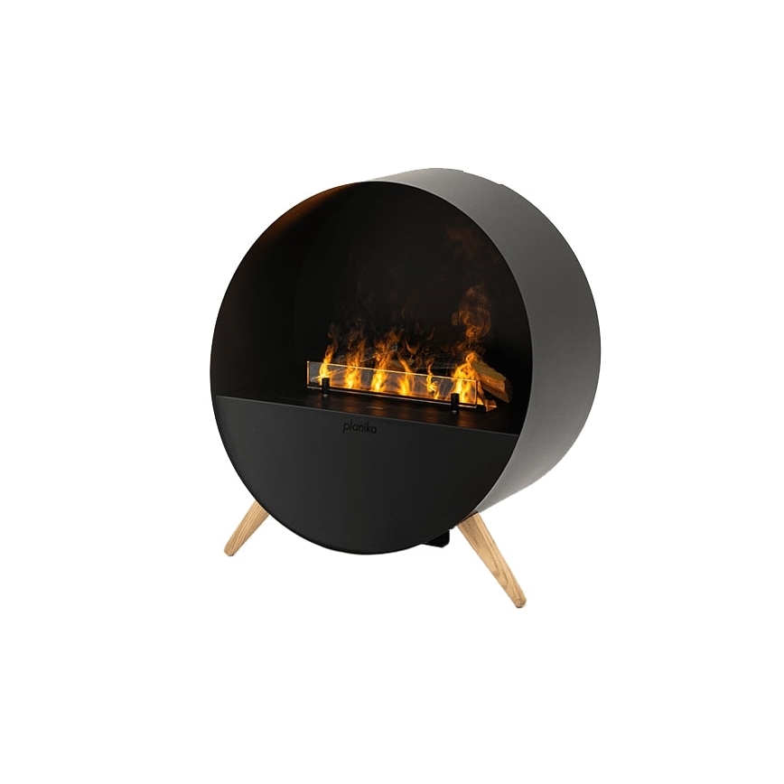 Planika - Camino a vapore acqueo con telecomando 72,9x65,3 cm 125W/230V nero
