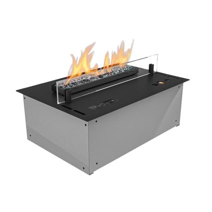 Planika - Integrato Caminetto BIO con telecomando 19,1x38 cm 2,5kW/230V nero