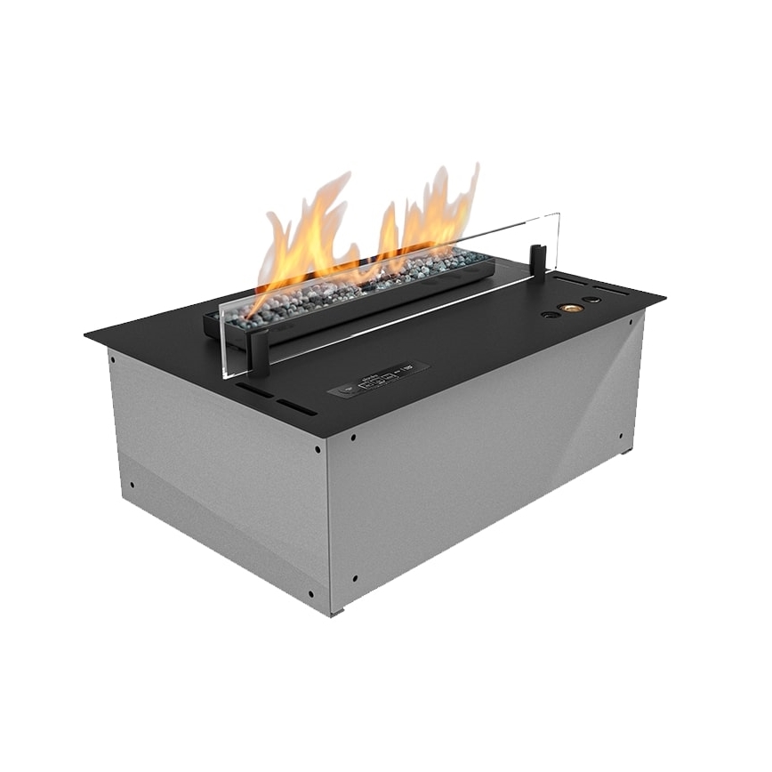 Planika - Integrato Caminetto BIO con telecomando 19,1x38 cm 2,5kW/230V nero