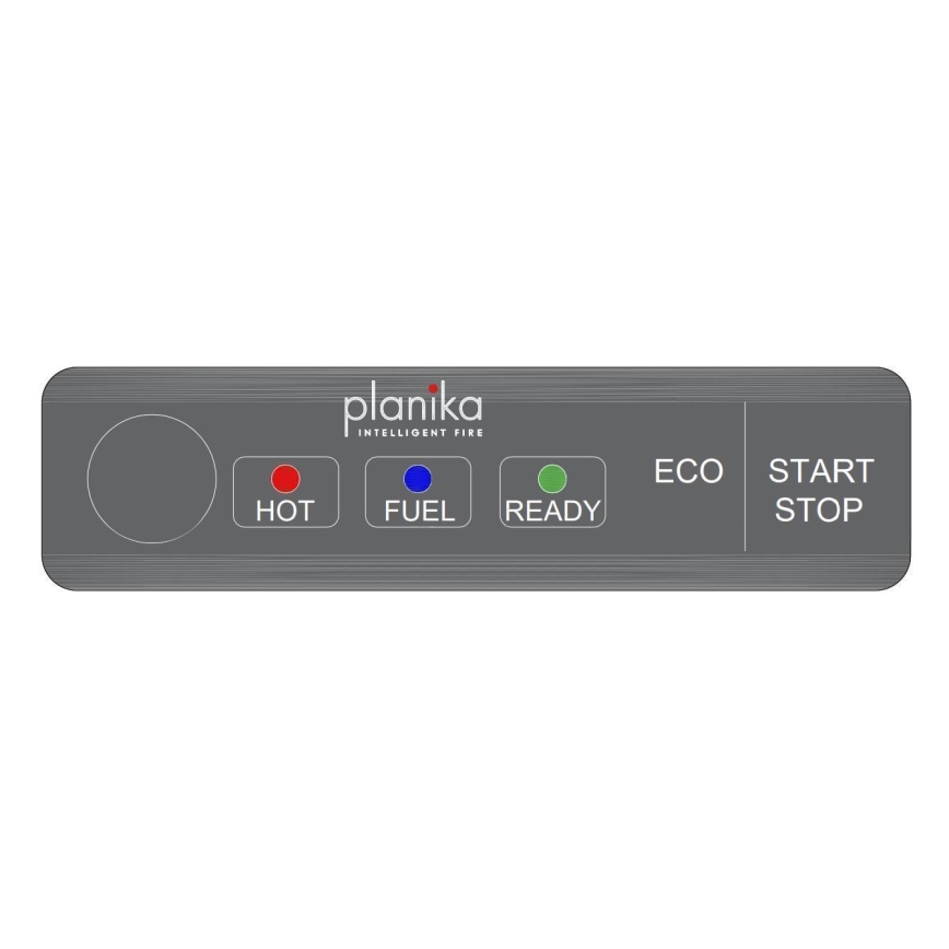 Planika - Integrato Caminetto BIO con telecomando 19,1x38 cm 2,5kW/230V nero