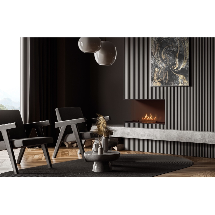 Planika - Integrato universale Caminetto BIO con telecomando 56,2x75 cm 2,5kW/230V
