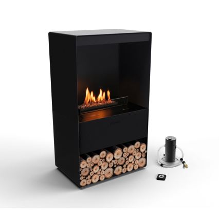 Planika - Caminetto BIO con telecomando 83,5x48 cm 2,5kW/230V nero