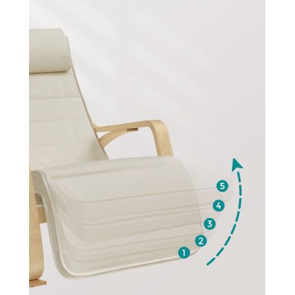 Poltrona a dondolo RESTLY beige