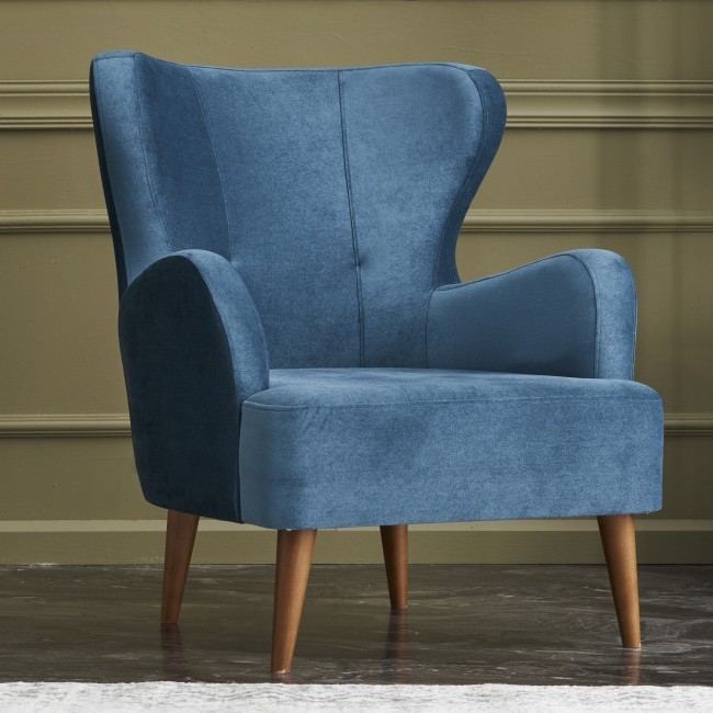 Poltrona a orecchie NEKO blu