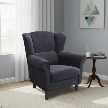 Poltrona con alette GALA antracite