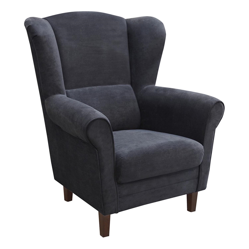 Poltrona con alette GALA antracite