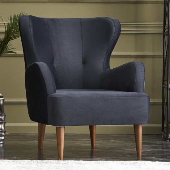 Poltrona con ali NEKO antracite