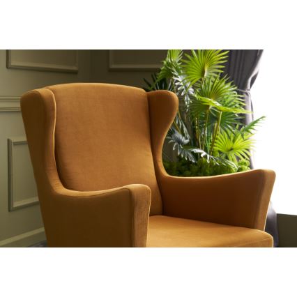 Poltrona con ali NUPI gialla