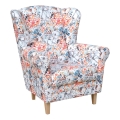 Poltrona con schienale a orecchie GALA multicolore