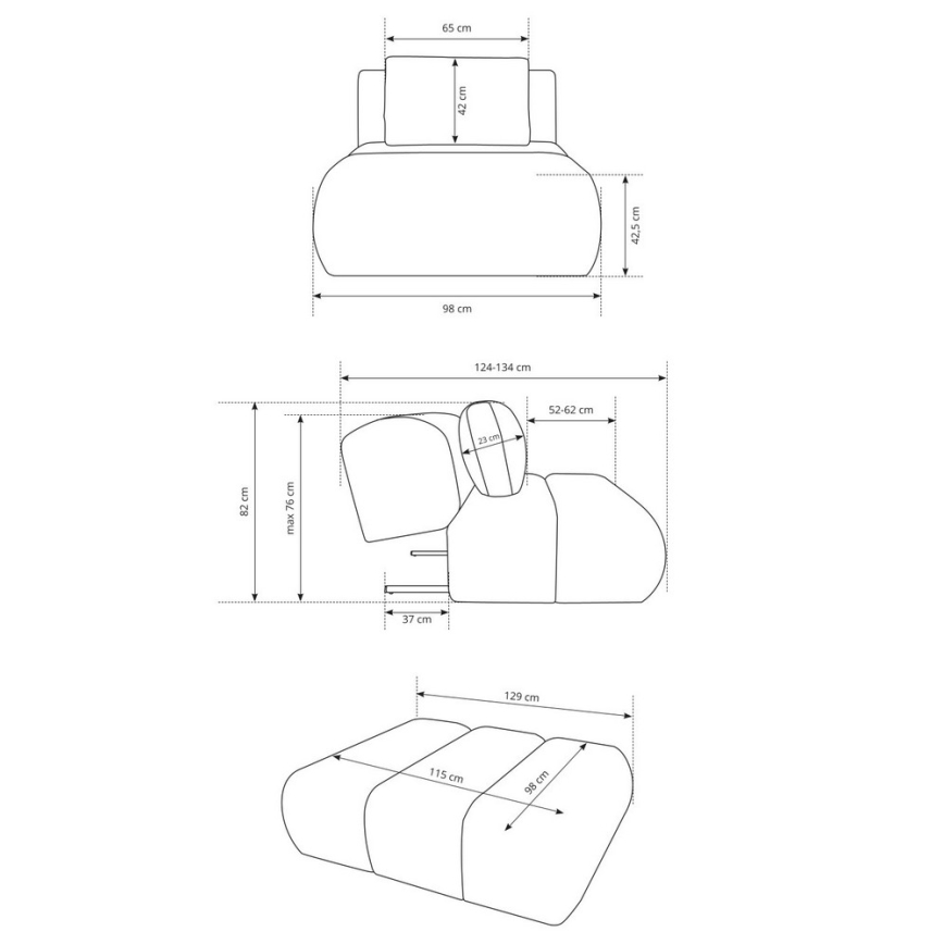Poltrona FANO color crema
