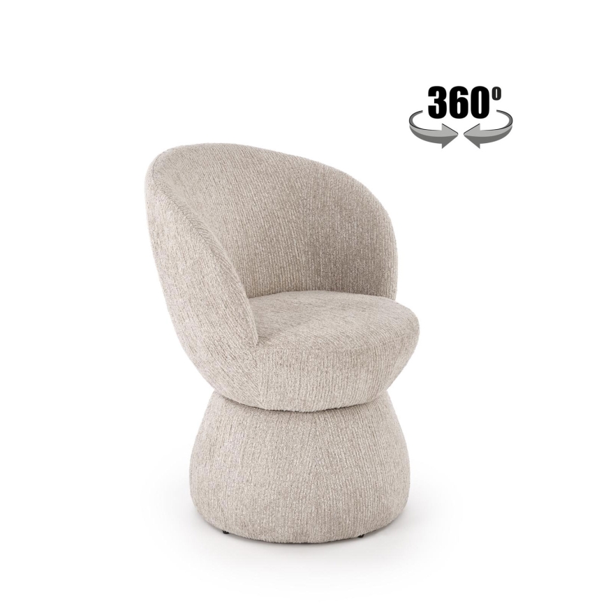 Poltrona girevole CLARO beige