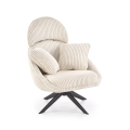 Poltrona girevole FORTE crema