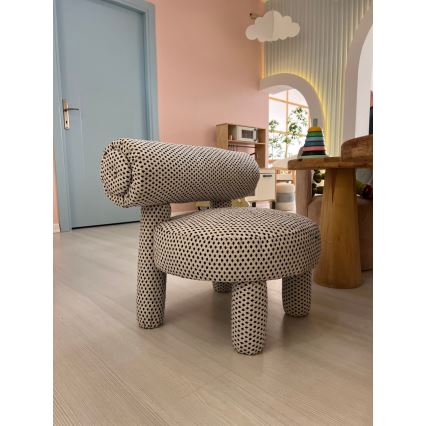 Poltrona per bambini MAVI beige/nero