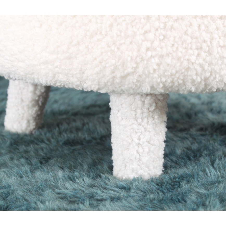 Poltrona per bambini PIXI, diametro 46 cm, bianca