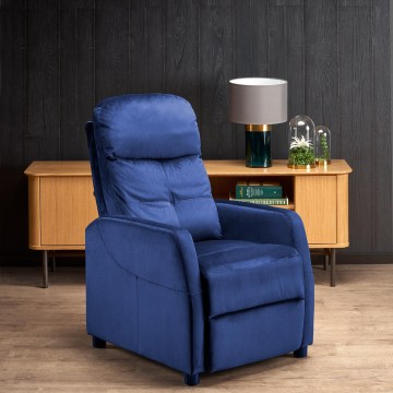 Poltrona reclinabile FELIPE blu
