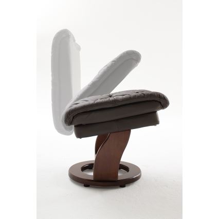 Poltrona reclinabile HABI marrone/noce