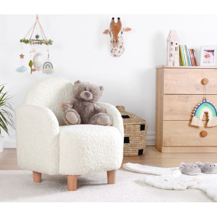 Poltroncina per bambini DORY bianca