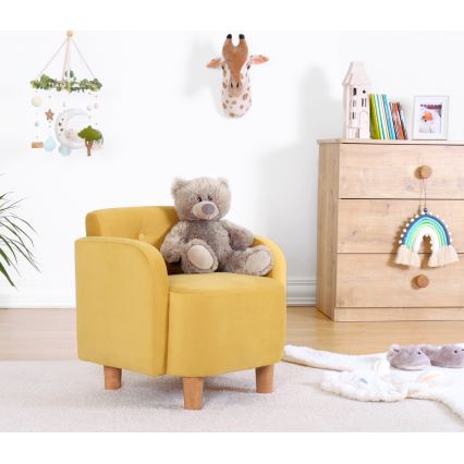Poltroncina per bambini DORY gialla