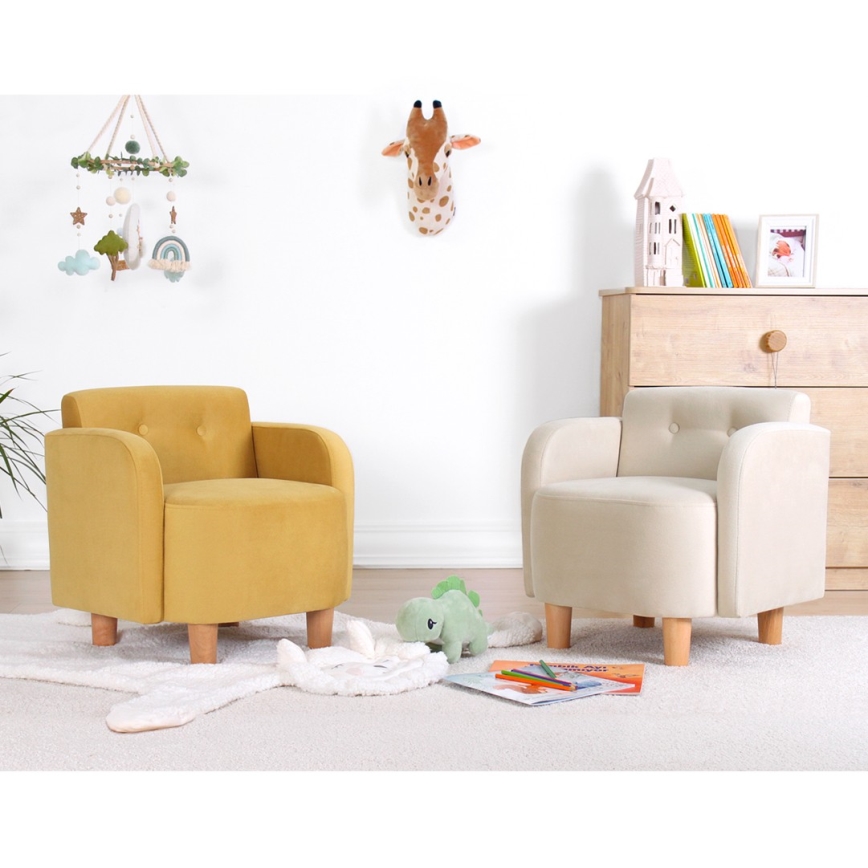 Poltroncina per bambini DORY gialla