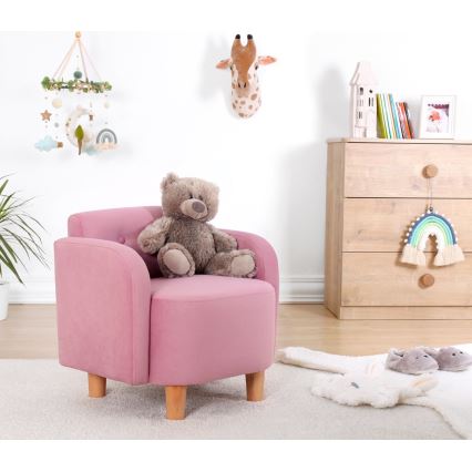Poltroncina per bambini DORY rosa