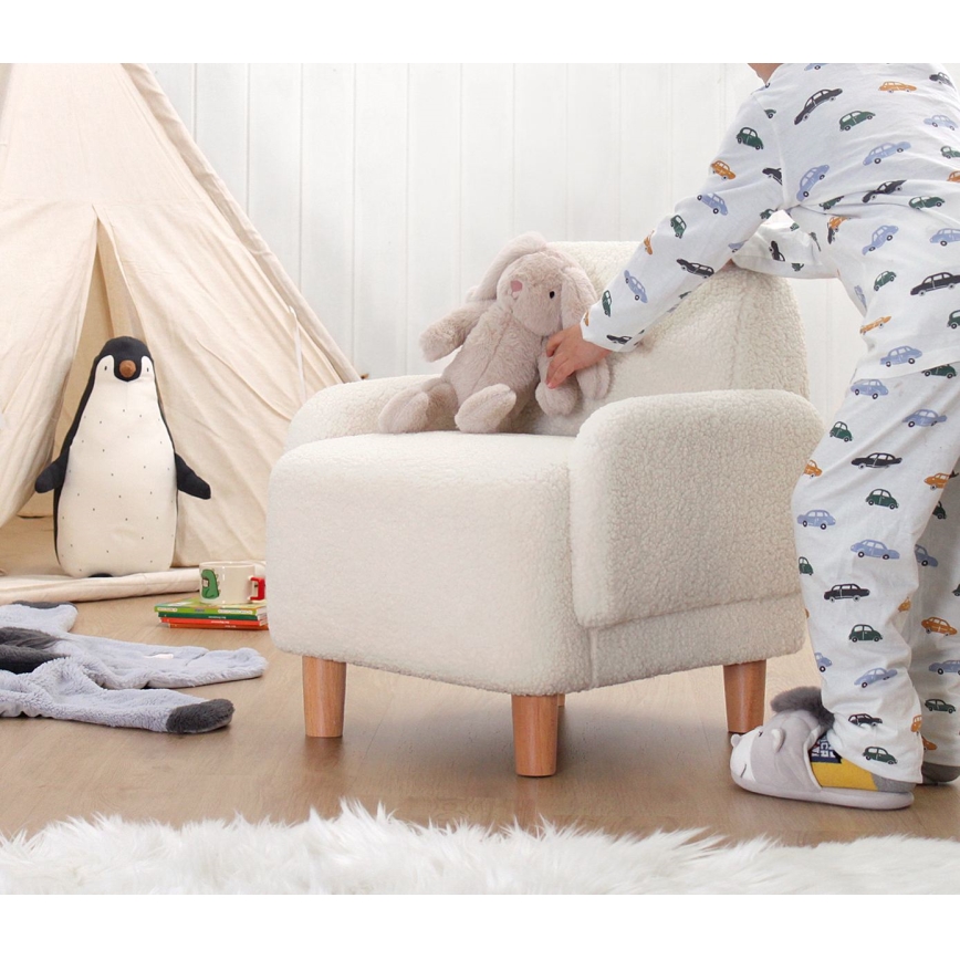 Poltroncina per bambini LORY bianca