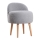 Poltroncina per bambini MIKI Ø 46 cm grigia