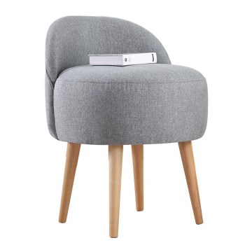 Poltroncina per bambini NIKI Ø 46 cm grigia