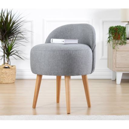 Poltroncina per bambini NIKI Ø 46 cm grigia