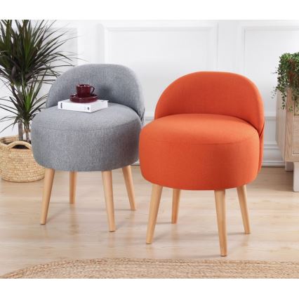 Poltroncina per bambini NIKI Ø 46 cm grigia