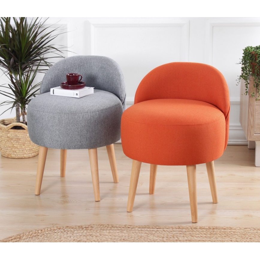 Poltroncina per bambini NIKI Ø 46 cm grigia