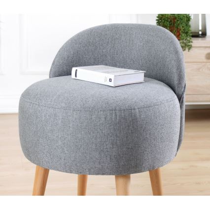Poltroncina per bambini NIKI Ø 46 cm grigia