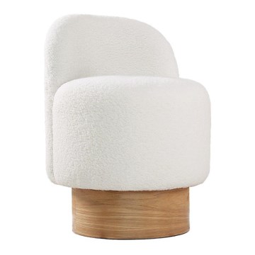 Poltroncina per bambini RIKI 40x47 cm bianca