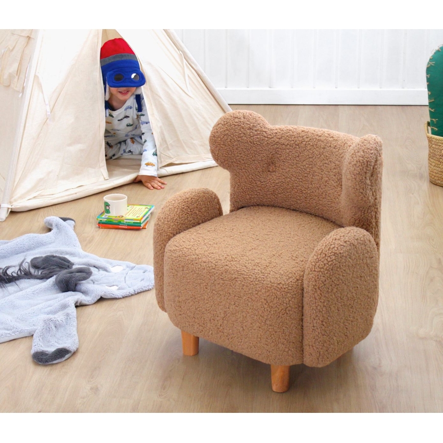 Poltroncina per bambini TOBI marrone