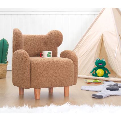 Poltroncina per bambini TOBI marrone