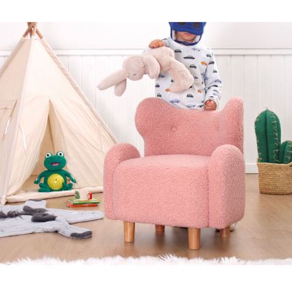 Poltroncina per bambini TOBI rosa
